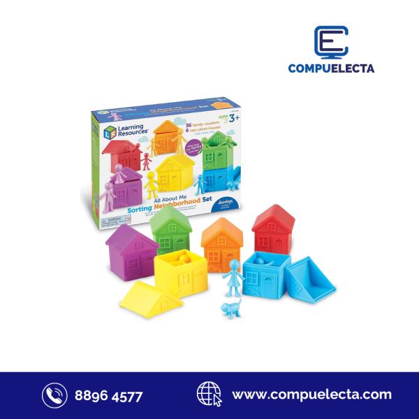 JUEGO DE APRENDIZAJE SET DE FIGURAS DEL VECINDARIO 3A+
