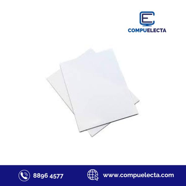 CARTON DE PRESENTACION BLANCO 1/2 LAMINA 50.8X76.3