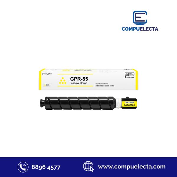 TONER COMPATIBLE CANON NINESTAR GPR-55 AMARILLO GG-CCGPR55FY GG-CCGPR55FY