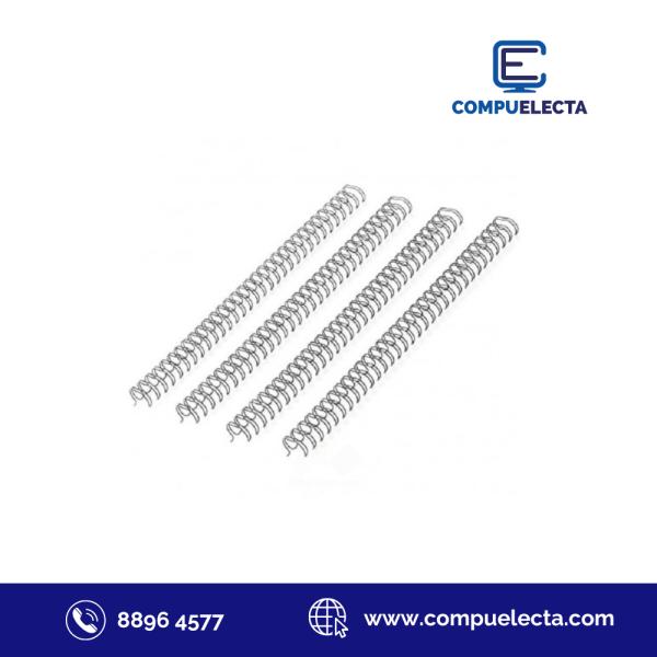 RESORTE METAL 3:1 105H 1/2 #8 CARTA NEGRO  CAJA 75