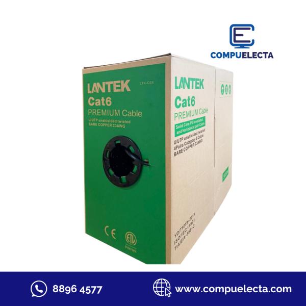 CABLE CAT6 LANTEK GRIS (305MTS) EXTERIOR LTK-C6X X METRO