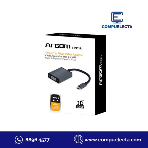 ADAPTADOR TIPO C A VGA ARGOM ARG-CB-0043