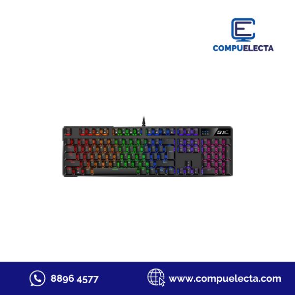 TECLADO GENIUS SCORPIO GAMING RGB K12 PLUS MEMBRANA USB 31310057401