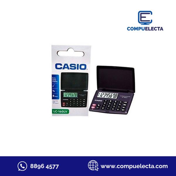 CALCULADORA CASIO BOLSILLO LC-160LV BK