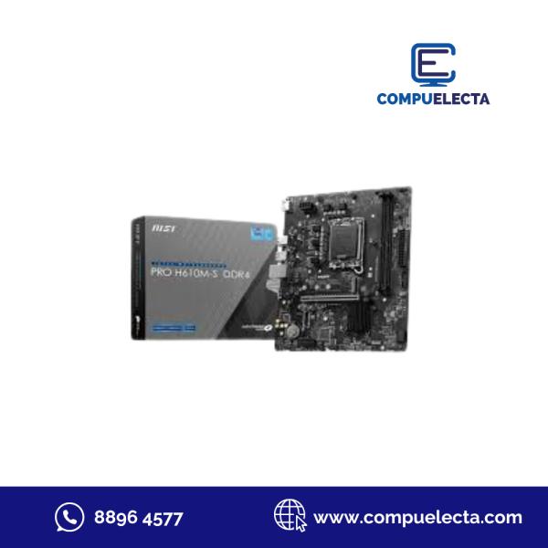 TARJETA MADRE MSI PRO H610M-S DDR4 LGA 1700 911-7E44-003