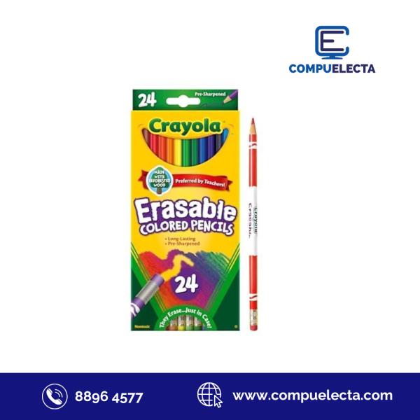 LAPICES DE COLORES BORRABLES X24 CPP-24