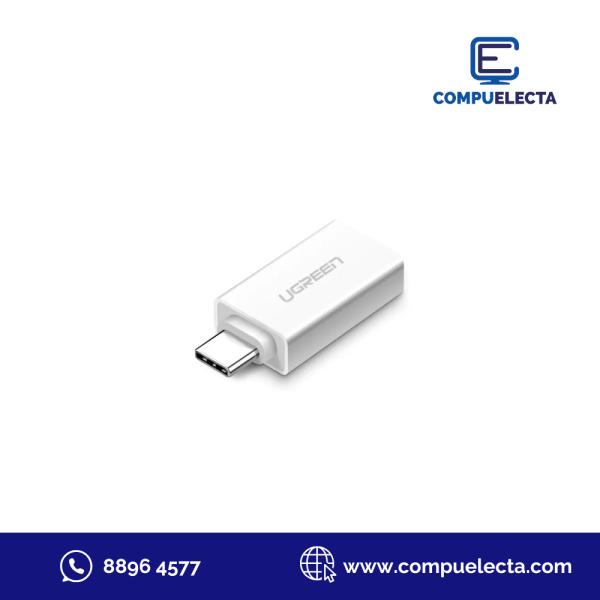 ADAPTADOR OTG (TIPO C ) A USB UGREEN US173/ 30155 BLANCO