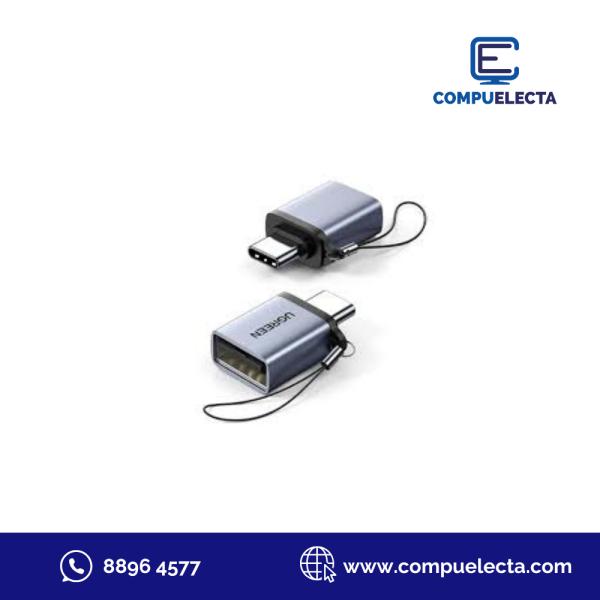 ADAPTADOR OTG (TIPO C ) A USB UGREEN US270/ 50283 GRIS