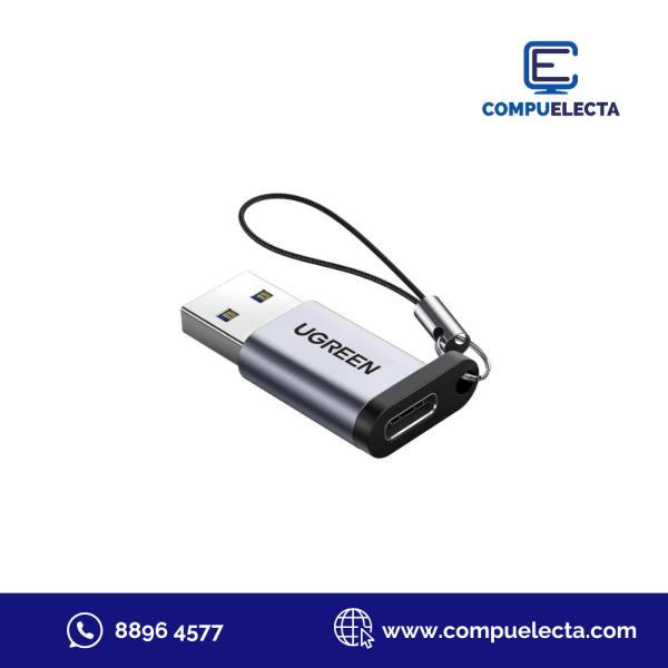 ADAPTADOR OTG (TIPO C ) A USB UGREEN US276/ 50533 GRIS