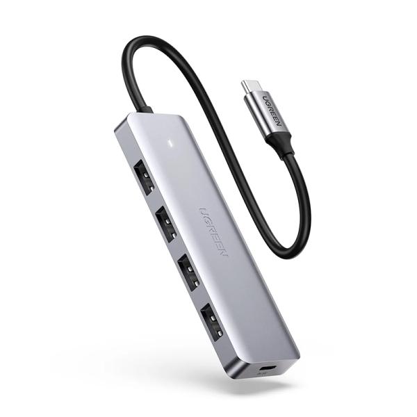 HUB TIPO C UGREEN 4USB 3.0 +1 TIPO C CM219/70336 GRIS
