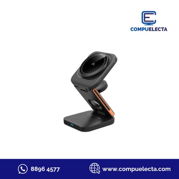 HOLDER CELULAR CARGA INALAMBRICA ARGOM ARG-AC-0144BK