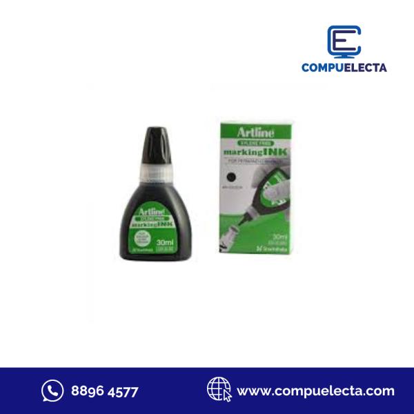 TINTA PARA MARCADORES PERMANENTE ARTLINE NEGRO 30 ML