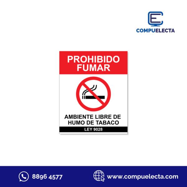 ROTULO PROHIB.FUMAR AMB.LIBRE HUMO TABACO 20X30
