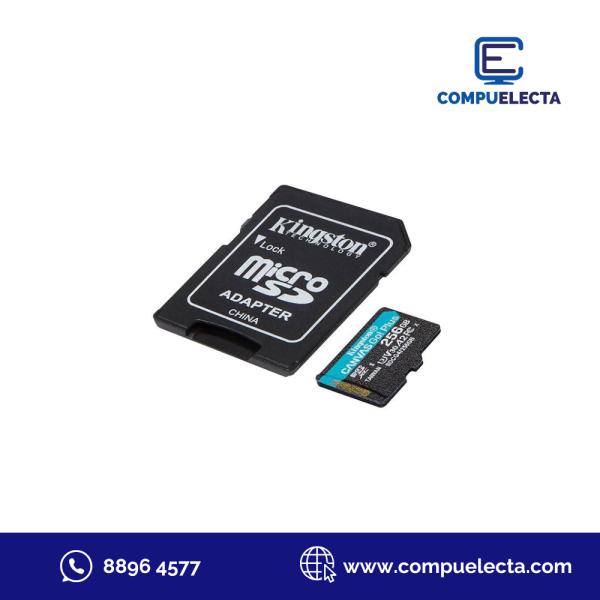 MEMORIA MICRO SD 256GB KINGSTON PLUS CLASE 10 UHS-I V30 200 MB/S