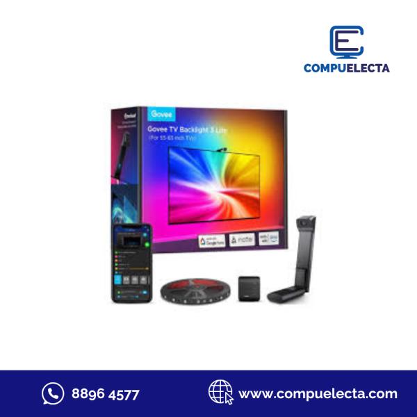 LUCES GOVEE LED RGB BLUETOOTH BACKLIGHT TV 55-65 H60991D1