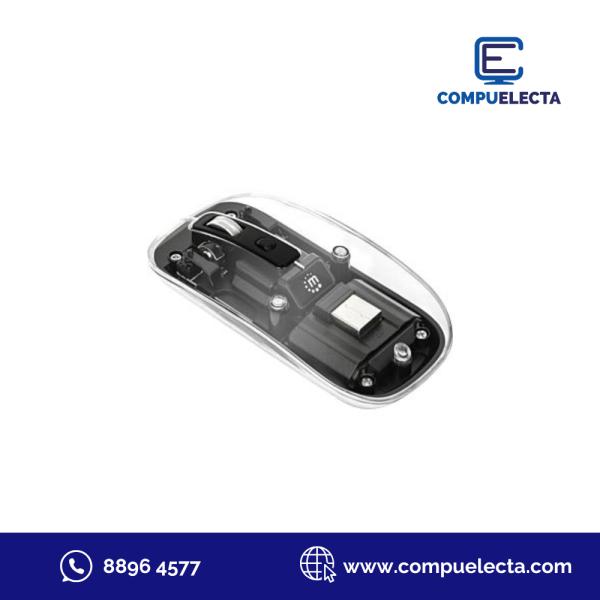 MOUSE MANHATTAN INALAMBRICO 190268 TRASPARENTE NEGRO