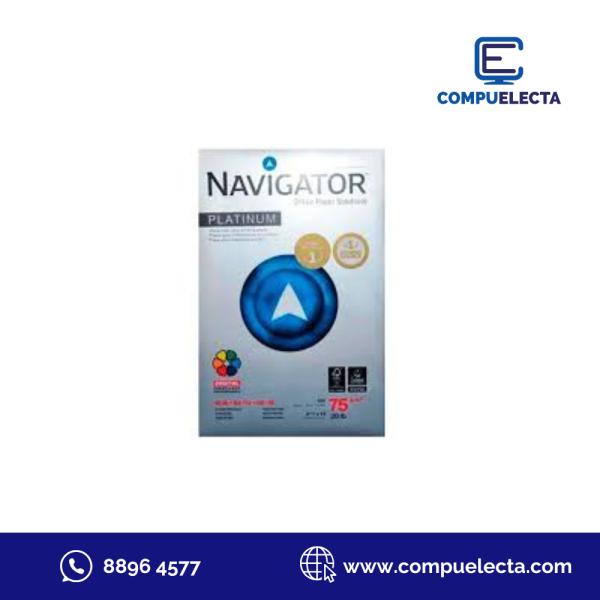 HOJAS X 500 NAVIGATOR ALTO GRAMAJE RESMA PAPEL 99MG