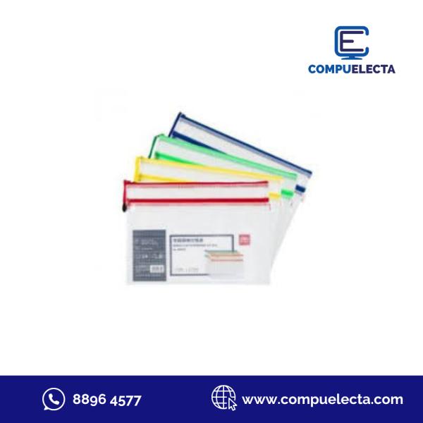 SOBRE DE MALLA CARTA ZIPER DELI