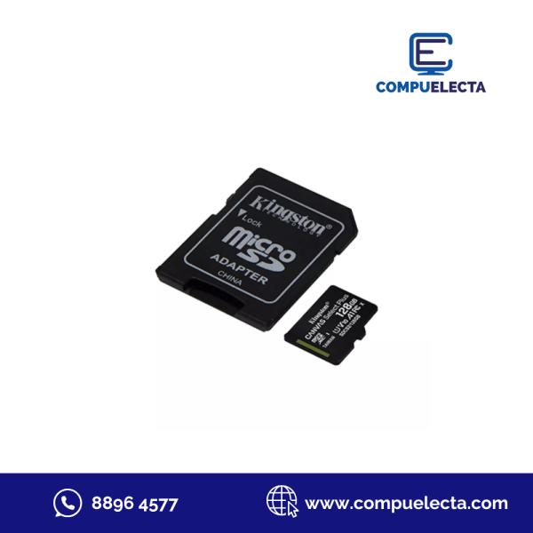 MEMORIA MICRO SD 128GB KINGSTON PLUS CLASE 10 UHS-I V30 200 MB/S