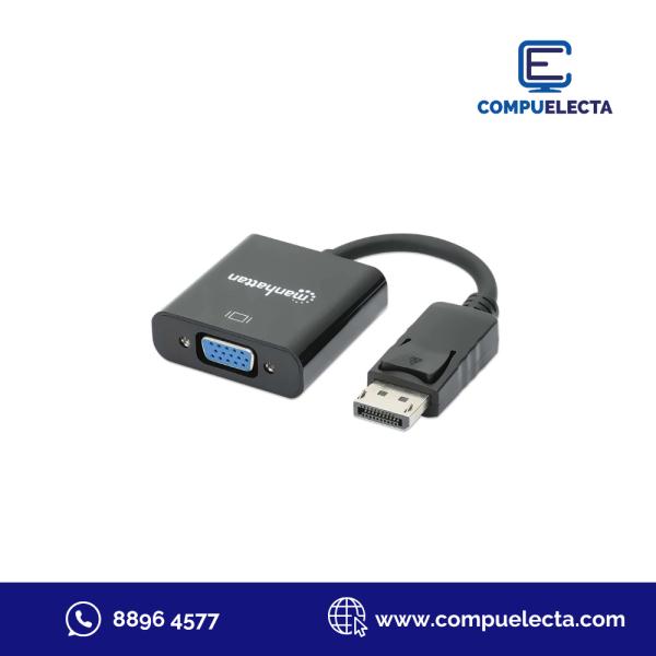 ADAPTADOR DISPLAY PORT A VGA MANHATTAN 15CM