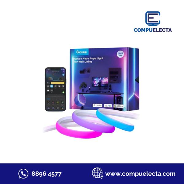 LUCES GOVEE H6641 5M NEON ROPE LIGHT FOR WALL LINING H66411D1