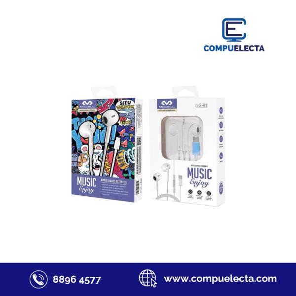 AUDIFONO EARPHONES 3.5MM MICELL VQ-H01