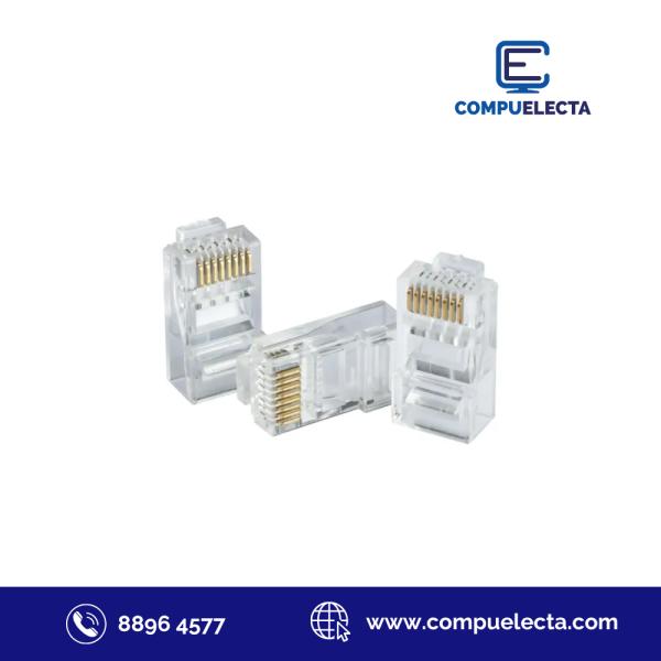 CONECTOR RJ45 DE PASO UTP CAT6 DAHUA (100/PK)