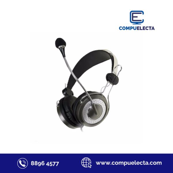 AUDIFONO HEADPHONES GENIUS HS-04SU C/CABLE 3.5MM NEGRO