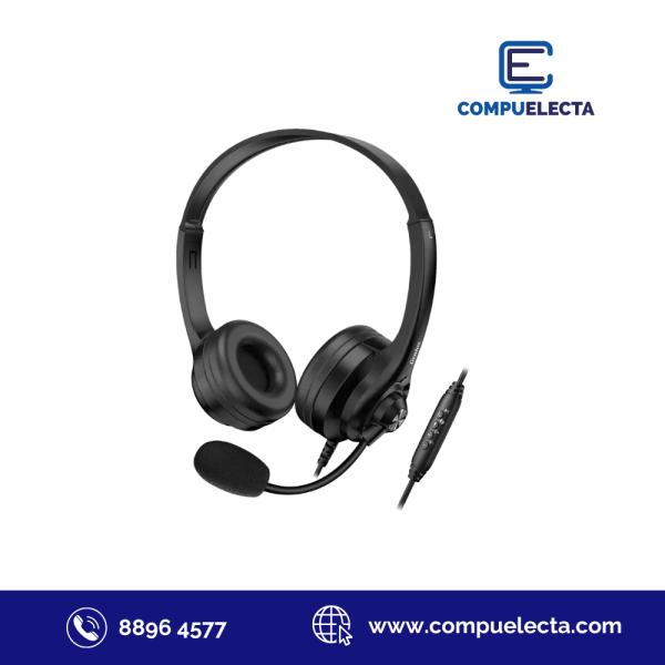 AUDIFONO HEADPHONES GENIUS HS-235U AI C/CABLE USB NEGRO