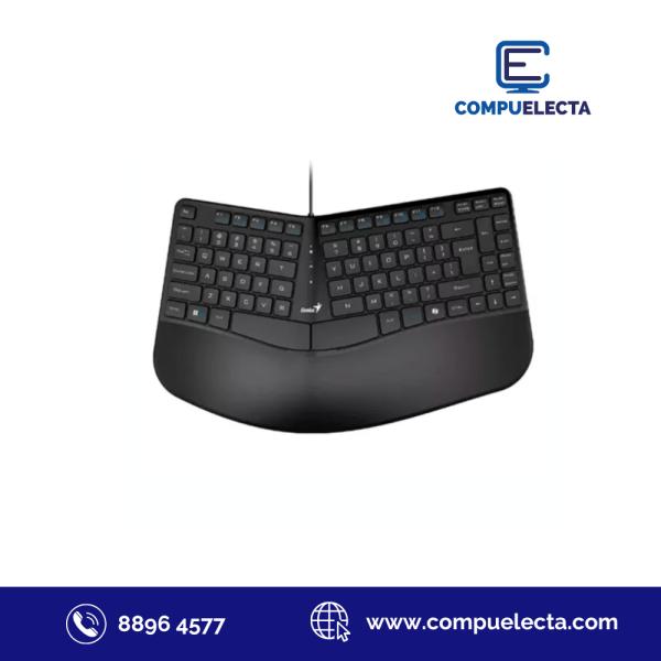 TECLADO GENIUS ERGO KB-700 MEMBRANA AL&Aacute;MBRICO USB 31310053401 NEGRO