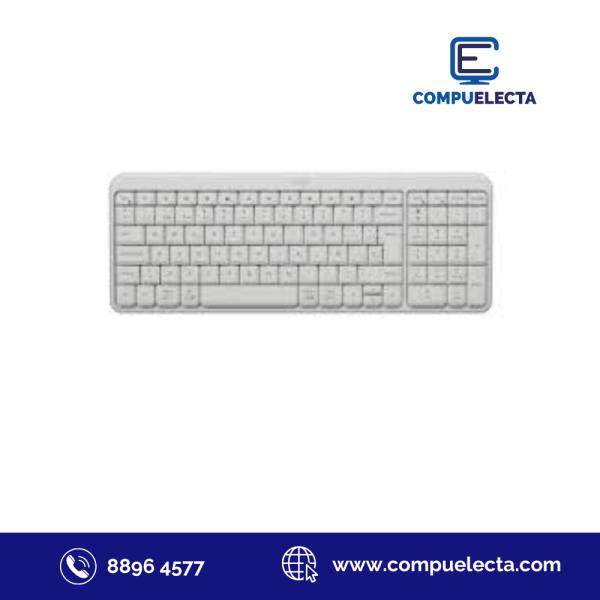 TECLADO LOGITECH K250 COMPACT MEMBRANA INALAMBRICO BLANCO
