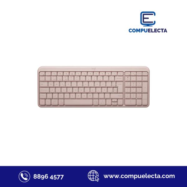 TECLADO LOGITECH K250 COMPACT MEMBRANA INALAMBRICO ROSADO