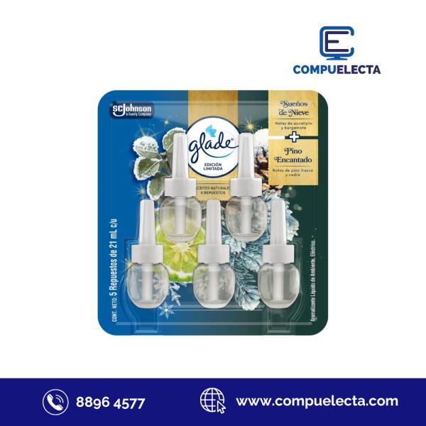 AROMATIZANTE REPUESTO GLADE PLUG-INS 5PACK 21ML