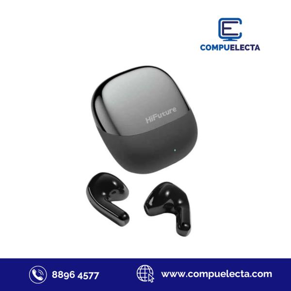 AUDIFONO EARPHONES HIFUTURE CHROMEBUDS GRIS MET&Aacute;LICO