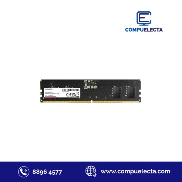 MEMORIA RAM PC 8GB ADATA DDR5 4800MHZ 1.1V AD5U48008G-S NEGRO