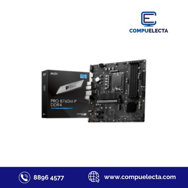 TARJETA MADRE MSI PRO B760M-P LGA1700 DDR4 M-ATX 911-7E02-016