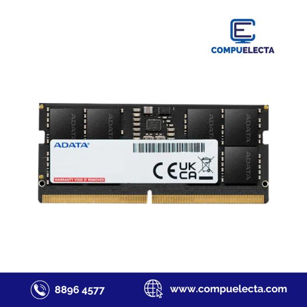 MEMORIA RAM LAPTOP DDR5 8GB 4800MHZ ADATA CL40 1.1V AD5S48008G-S NEGRO
