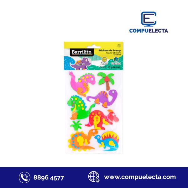 FIGURAS DE FOAMI ADHESIVAS DINOSAURIOS/GRANJA