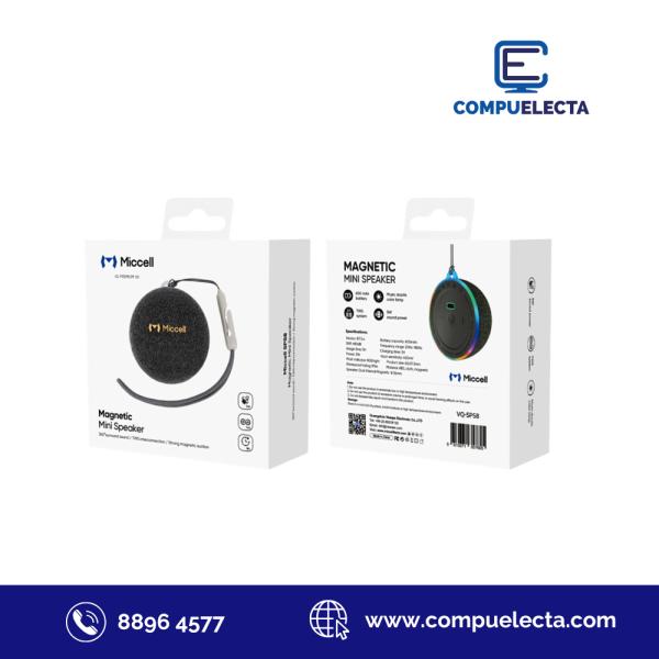 PARLANTE BLUETOOTH MAGNETICO MINI  MICCELL VQ-SP58