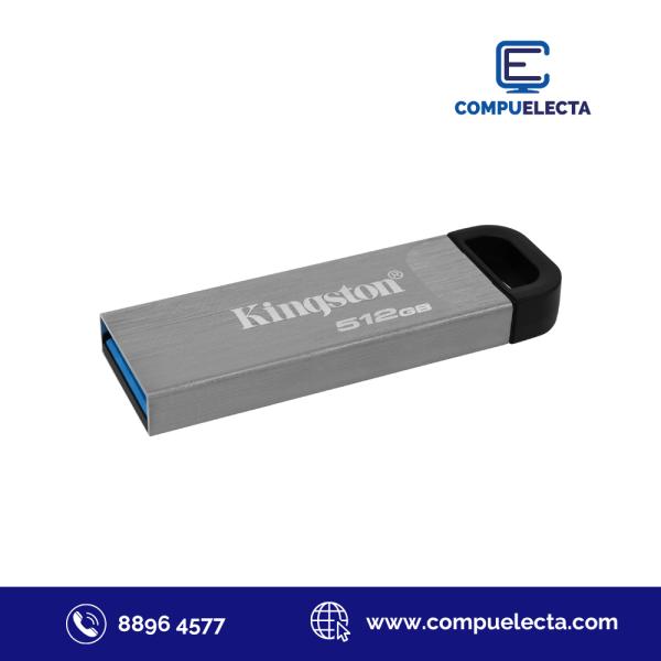MEMORIA USB 512GB KINGSTON DATA TRAVELER KYSON  DTKN PLATEADA