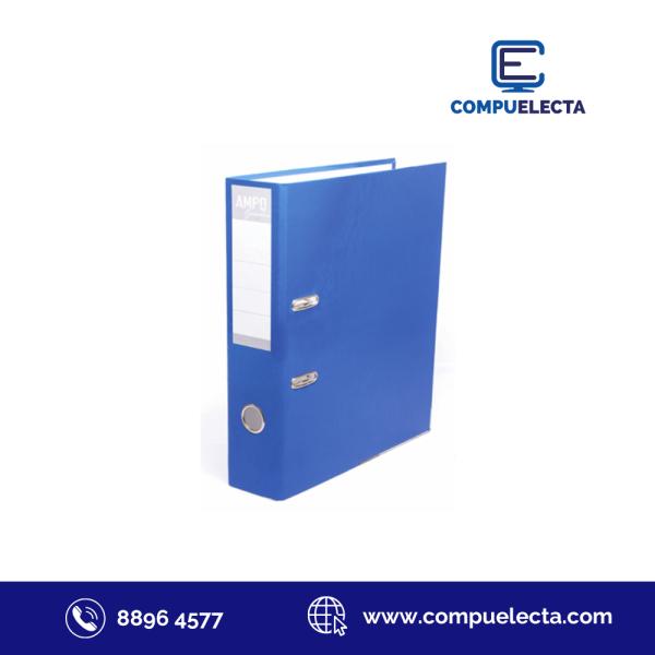 PORTAFOLIO DE 1" CARTA AZUL KARYMA