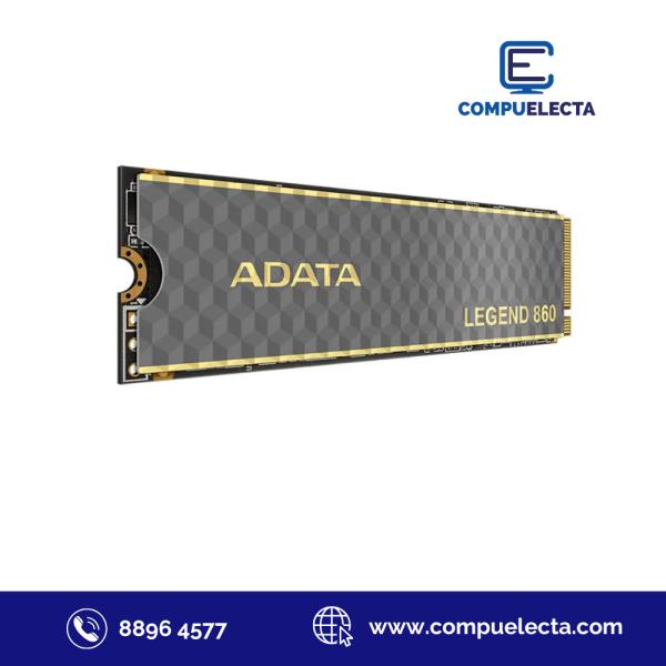 HD INTERNO SOLIDO 500GB ADATA LEGEND 860 M.2 2280 PCIE GEN4 X4 6000MB/S / 5000MB/S SLEG-860-500GCS NEGRO