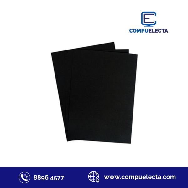 CARTULINA BRISTOL NEGRO 50U BUHO