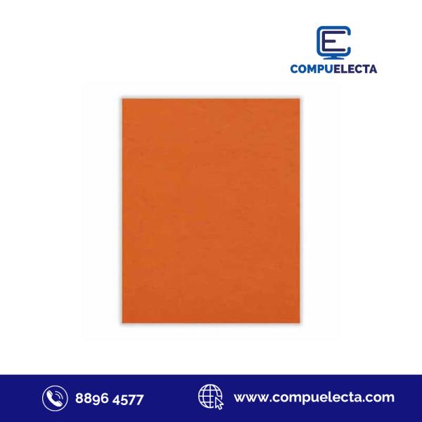 CARTULINA CARTA COLOR NARANJA BUHO 25U