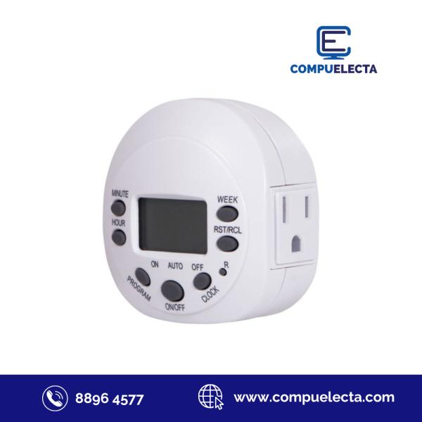 TIMER DIGITAL 1 TOMA POLARIZADO 15 AMP 15150 GE