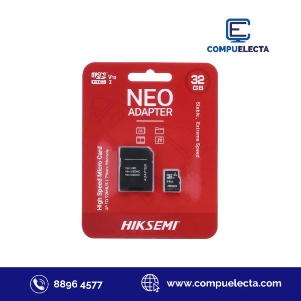 MEMORIA MICRO SDHC 32GB HIKSEMI CLASE10 HS-TF-C1