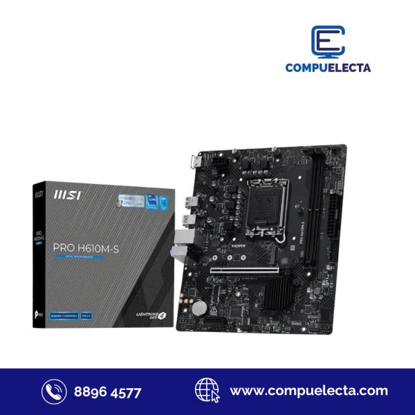 TARJETA MADRE MSI PRO H610M-S DDR5 LGA1700 911-7E44-021